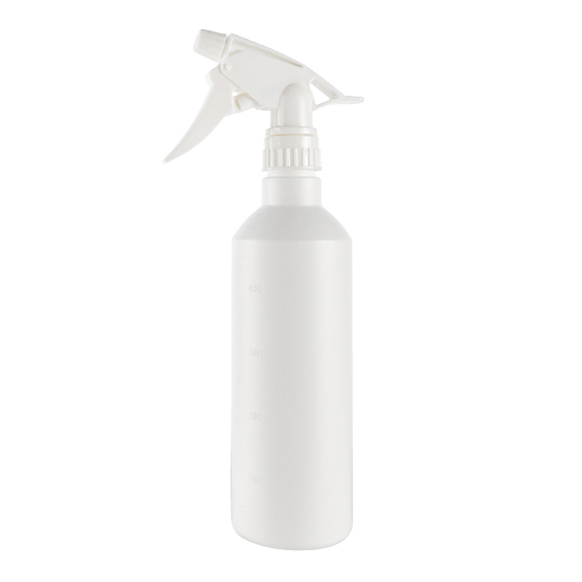 空白色300ml 500ml PE塑料喷雾瓶带有扳机喷雾器