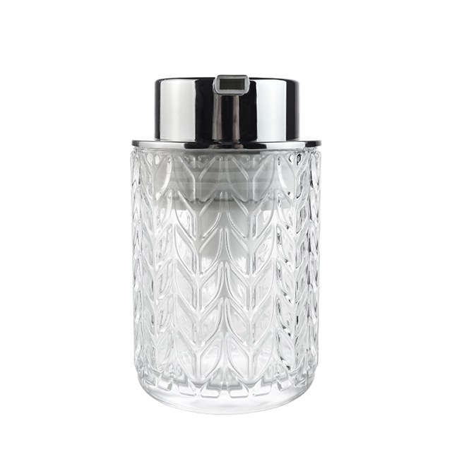 豪华200毫升圆形泡沫肥皂瓶洗手液润肤霜玻璃泡沫瓶