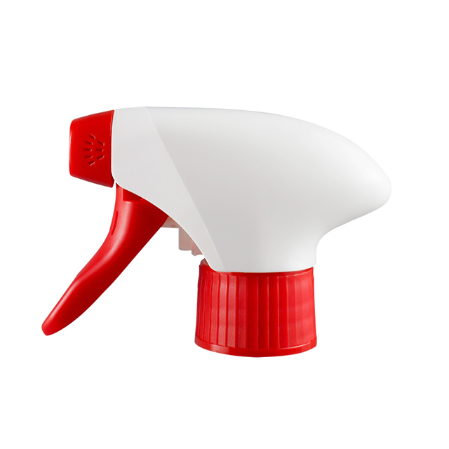 全新设计 28 毫米彩色耐酸碱不溢出清洁剂全塑料扳机喷雾器 PP 花园喷雾头瓶