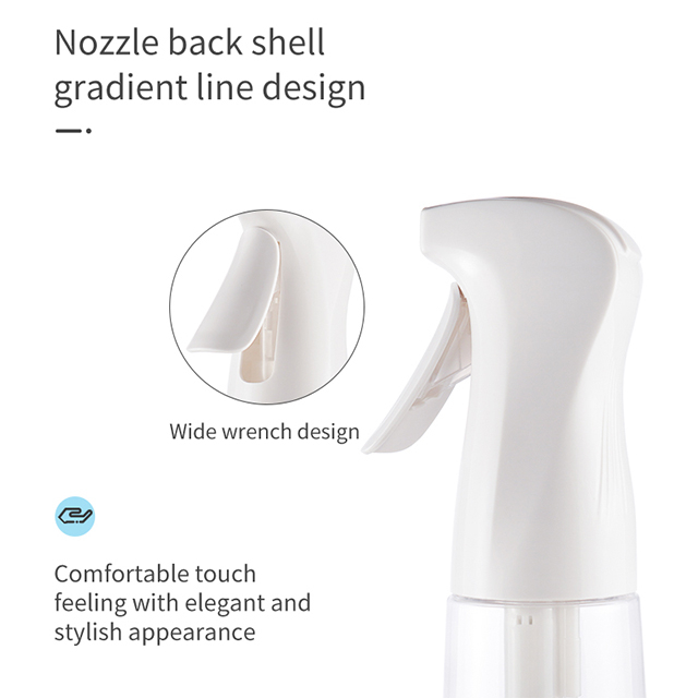 工厂新的160毫升黑色透明宠物连续喷雾瓶，用于个人护理家庭清洁