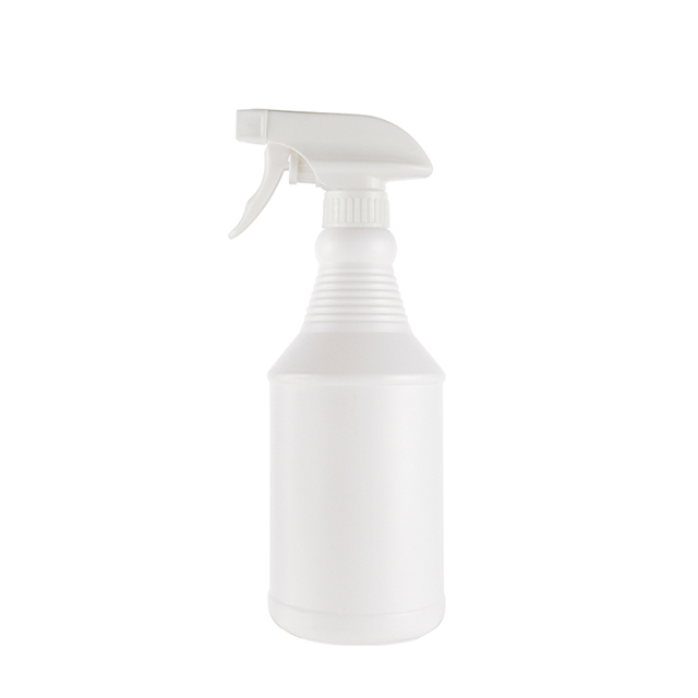 定制尺寸的徽标颜色750ml PE塑料化学清洁喷雾瓶定制酒精触发喷雾瓶