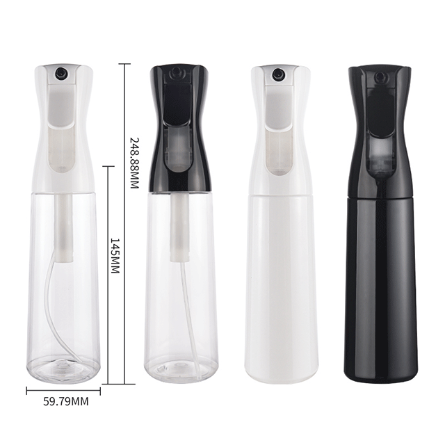 制造商的新200毫升300毫升黑色和白色塑料连续泡沫喷雾瓶，用于家庭清洁汽车护理