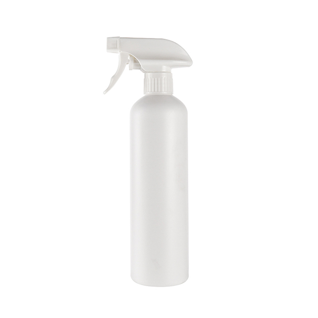 定制500毫升17盎司白色家庭宠物清洁空喷雾瓶塑料花园细雾喷雾器