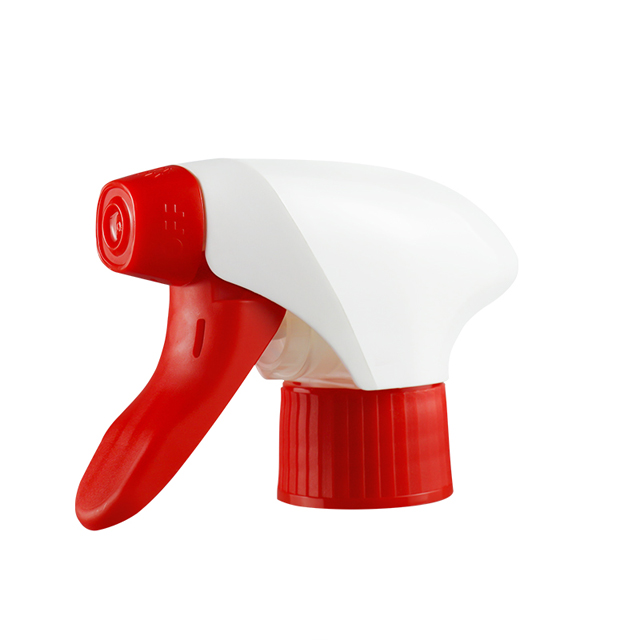 全新设计 28 毫米彩色耐酸碱不溢出清洁剂全塑料扳机喷雾器 PP 花园喷雾头瓶