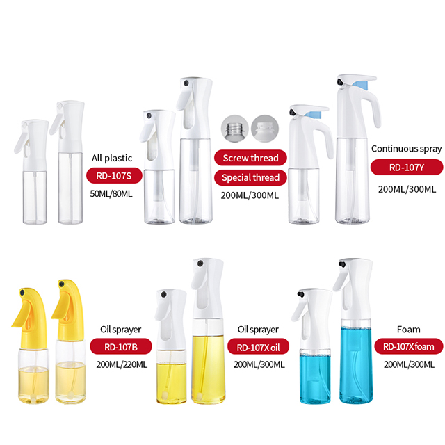 高质量的塑料300ml可重复使用的空喷雾器瓶化妆品个人护理酒精连续喷雾瓶