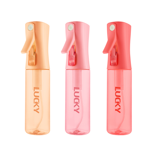 全新设计80ml 100ml 180ml透明连续喷雾瓶塑料细雾保湿美容护发喷雾瓶