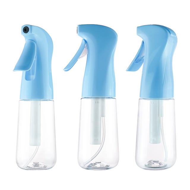 新款时尚塑料 Pet 200ml 300ml 连续喷雾瓶美发保湿家用酒精清洁